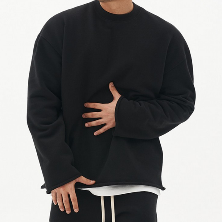 Thomas | Minimalis Surdimensionné Équipagecou Sueurchemise