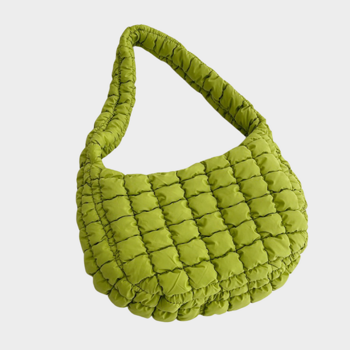Kiora | Sac à Bandoulière Puffer de Couleur Unie Pour Femmes
