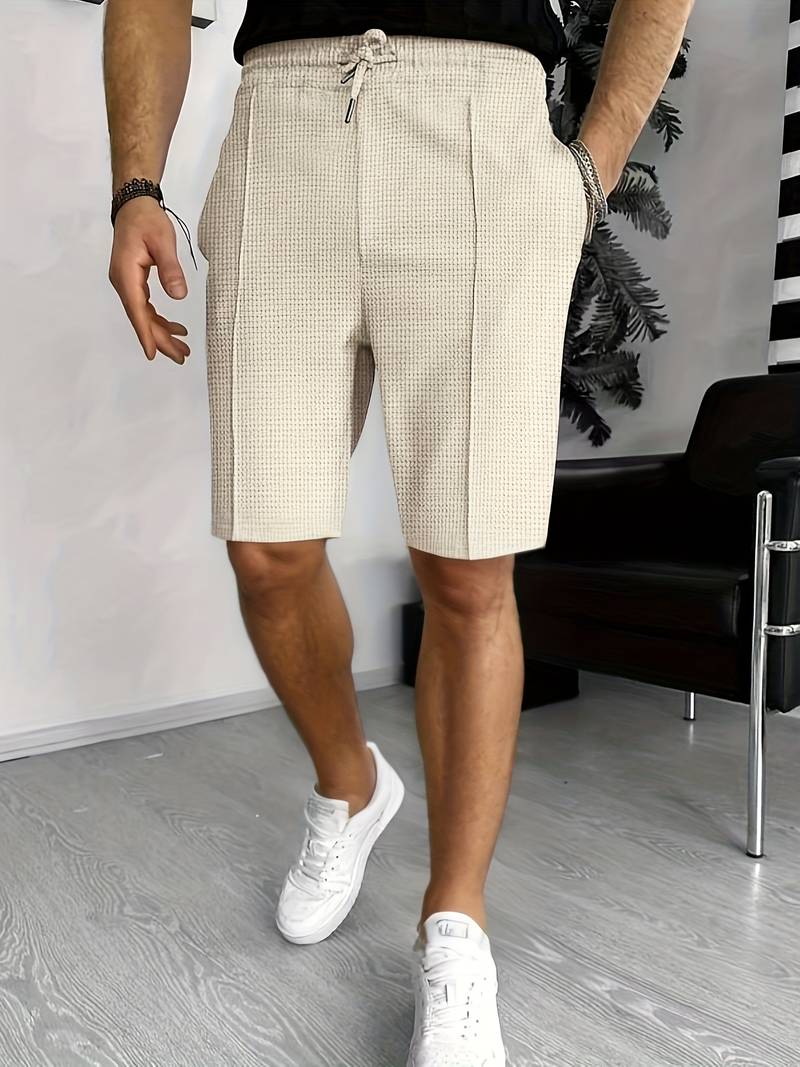 Bojan | Short d'affaires décontracté en tricot gaufré pour hommes