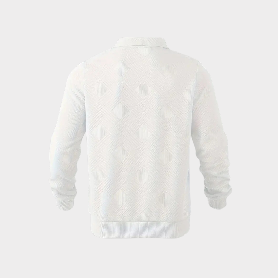 Evorn | Prémium Hommes Trimestre‑Zippé Tricot Pull