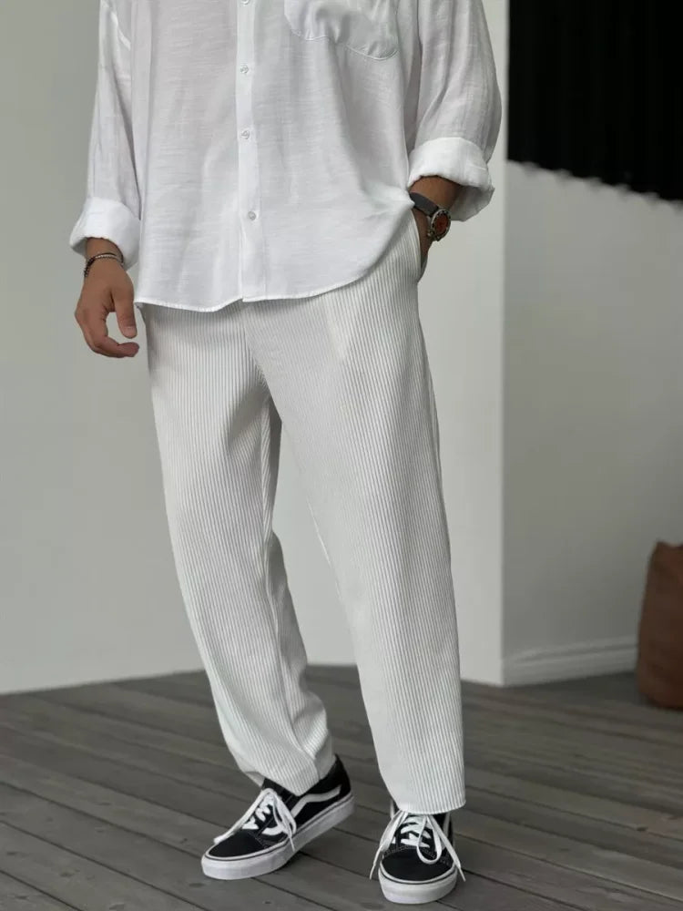 Pasqualino | Hommes Texturé Pantalons