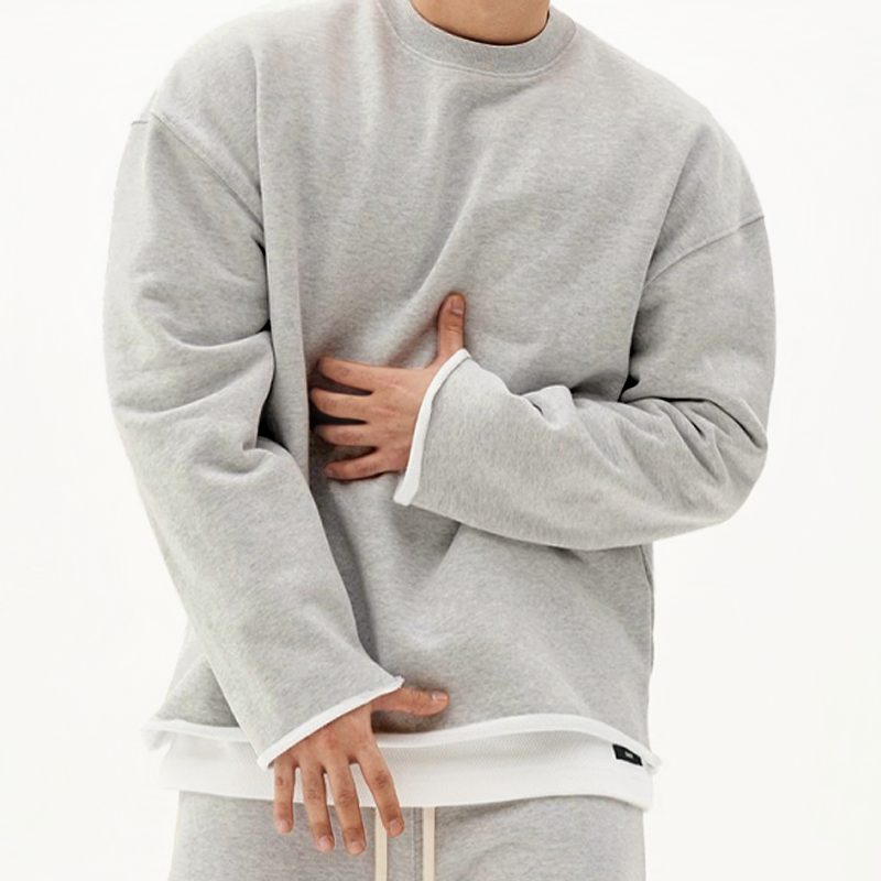 Thomas | Minimalis Surdimensionné Équipagecou Sueurchemise
