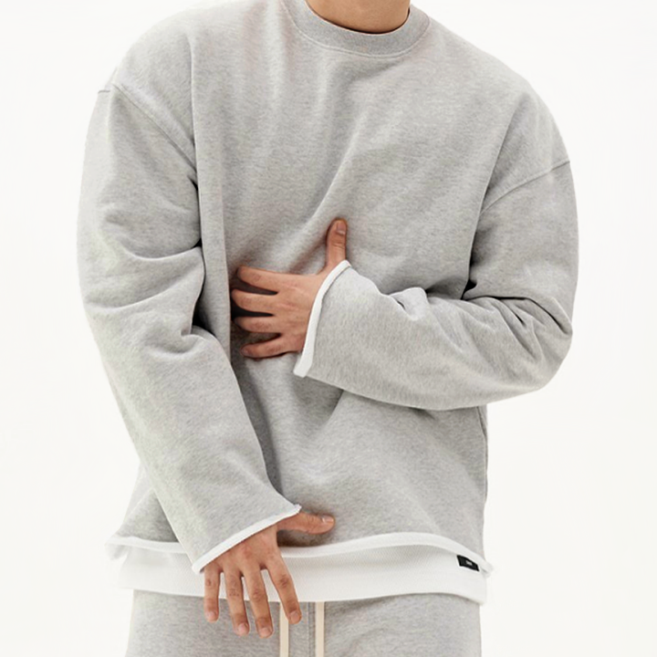 Thomas | Minimalis Surdimensionné Équipagecou Sueurchemise