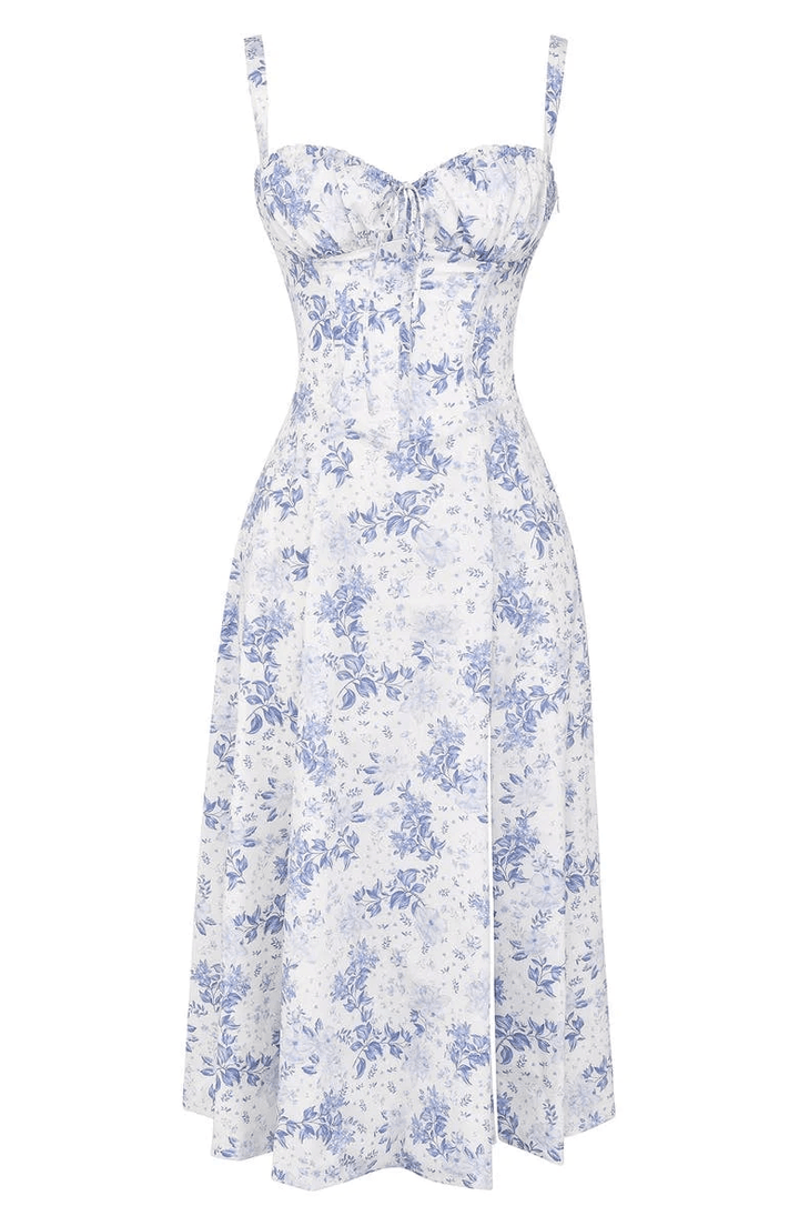Briselle | Robe D'été Fleurie Sans Bretelles