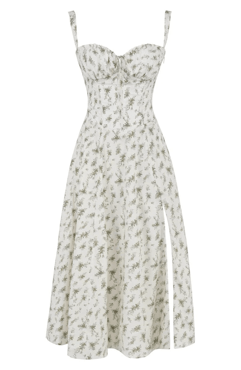 Briselle | Robe D'été Fleurie Sans Bretelles