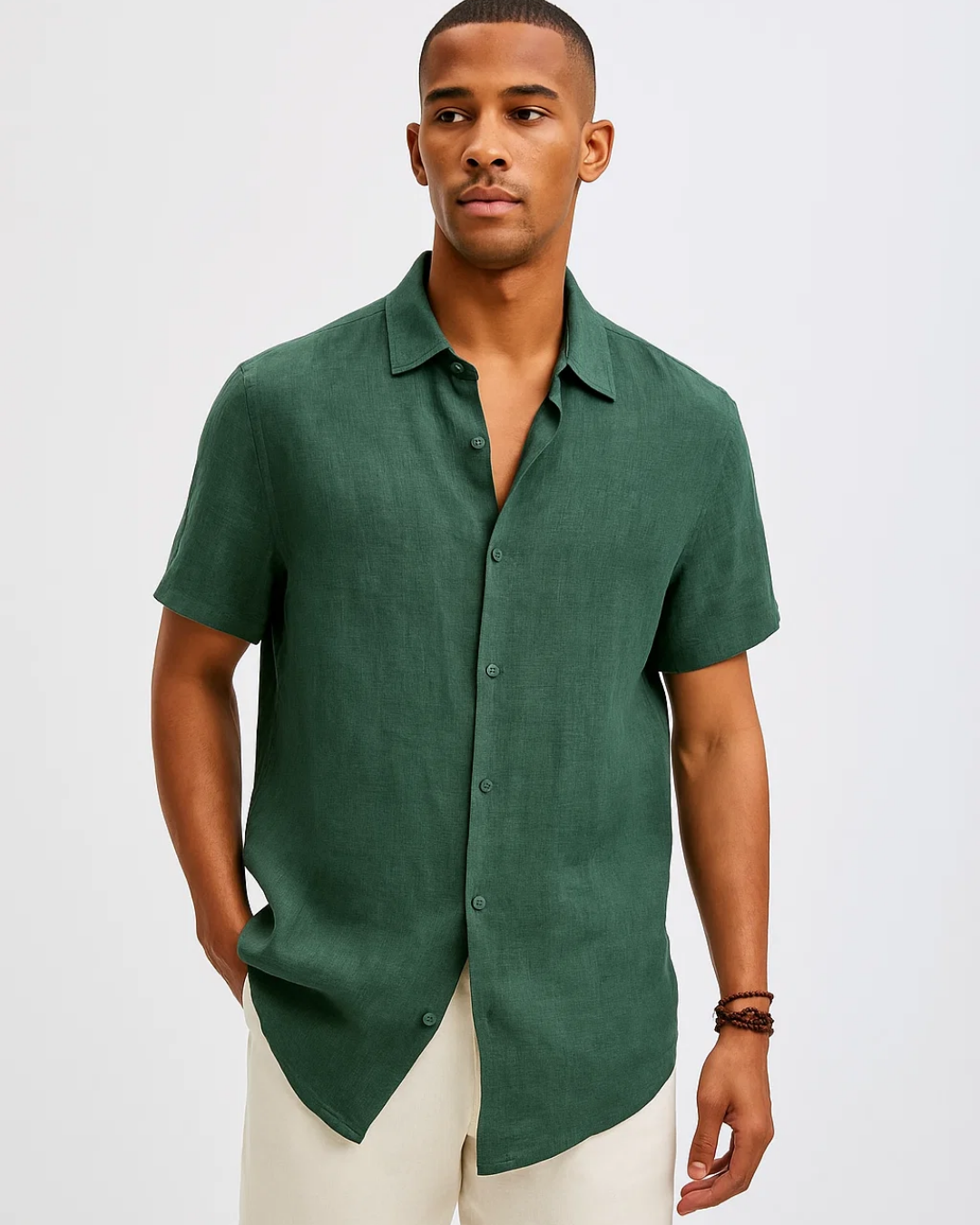 Zolan | Chemise Boutonnée Décontractée à Manches Courtes Pour Hommes