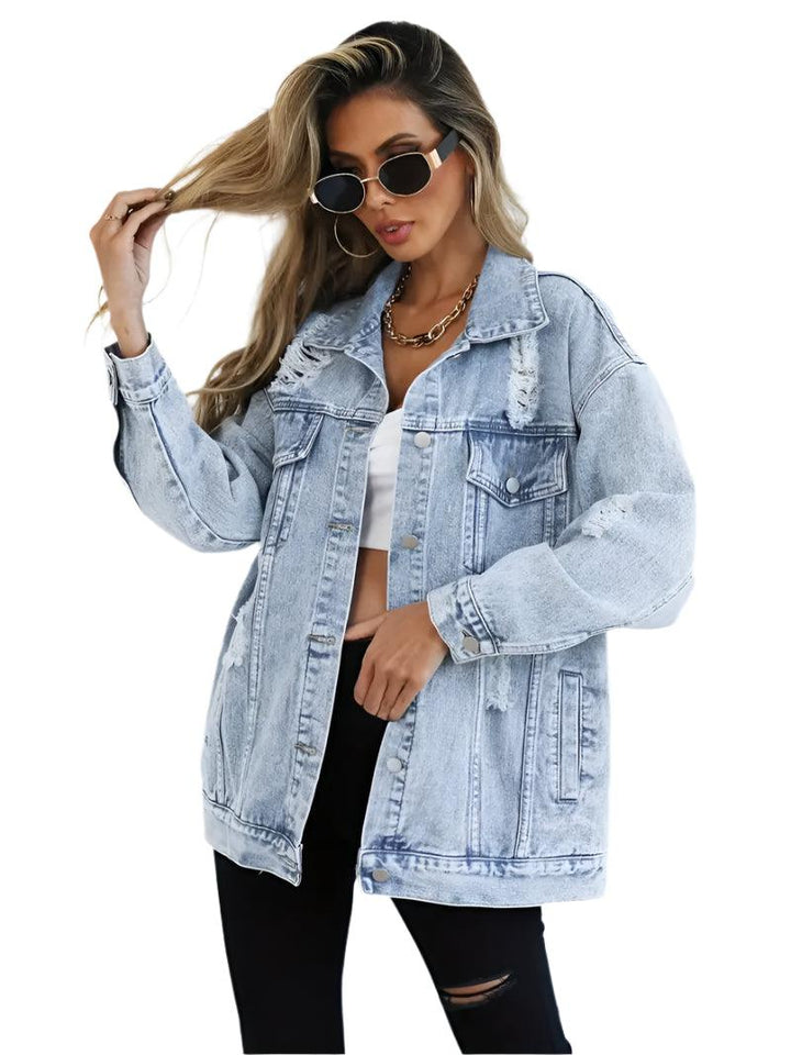 Delphine | Veste en jean Surdimensionné pour Femme