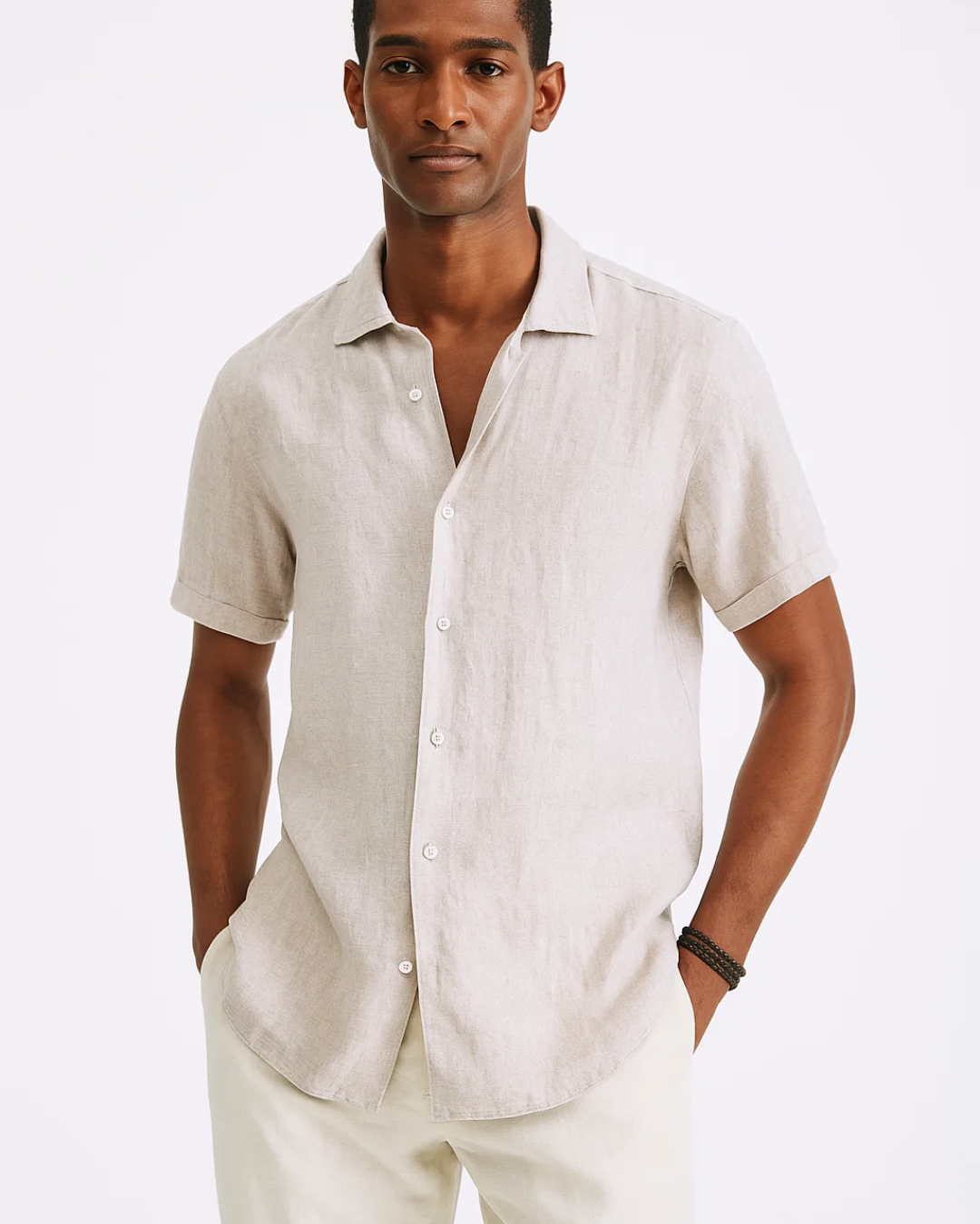 Zolan | Chemise Boutonnée Décontractée à Manches Courtes Pour Hommes