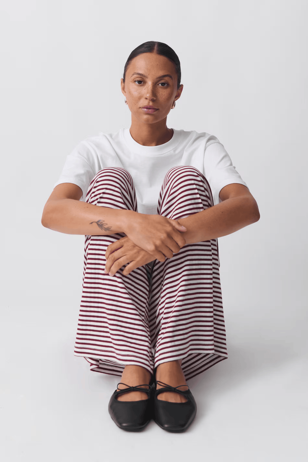 Zaria | Pantalon Coupe Ample Rayé Confortable Pour Femme