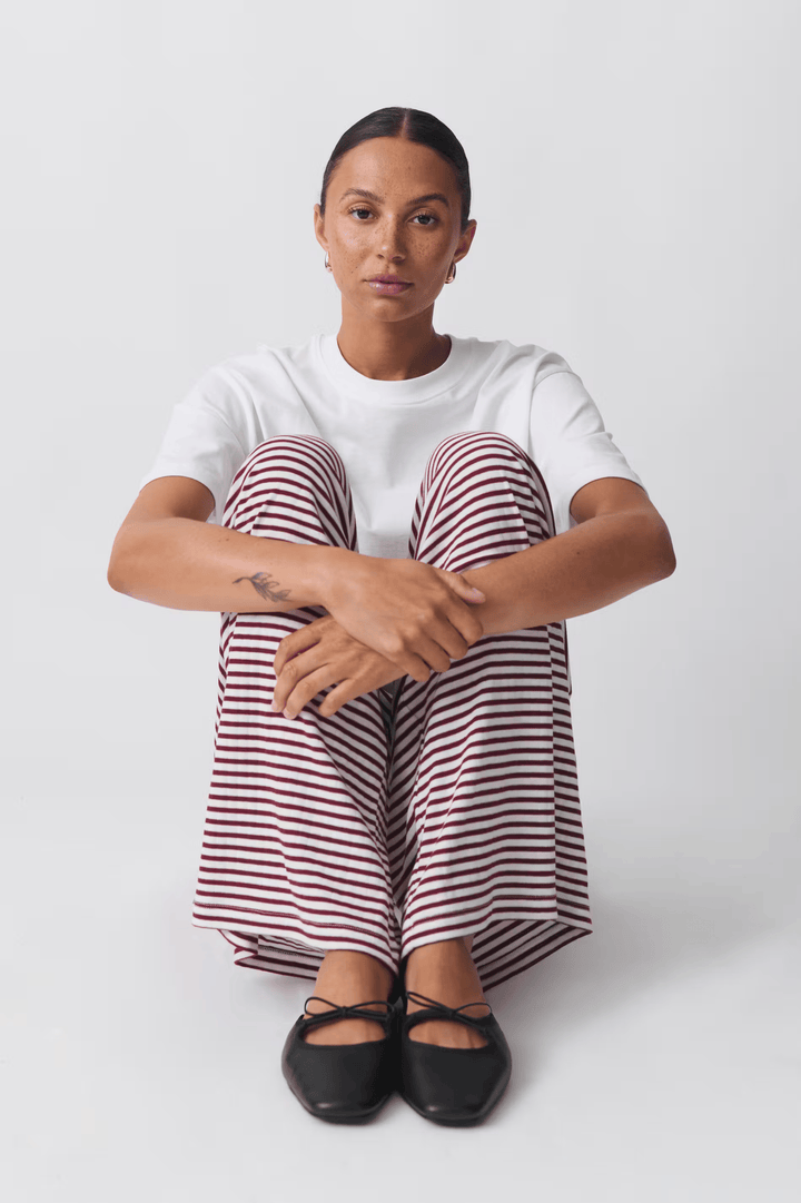 Zaria | Pantalon Coupe Ample Rayé Confortable Pour Femme