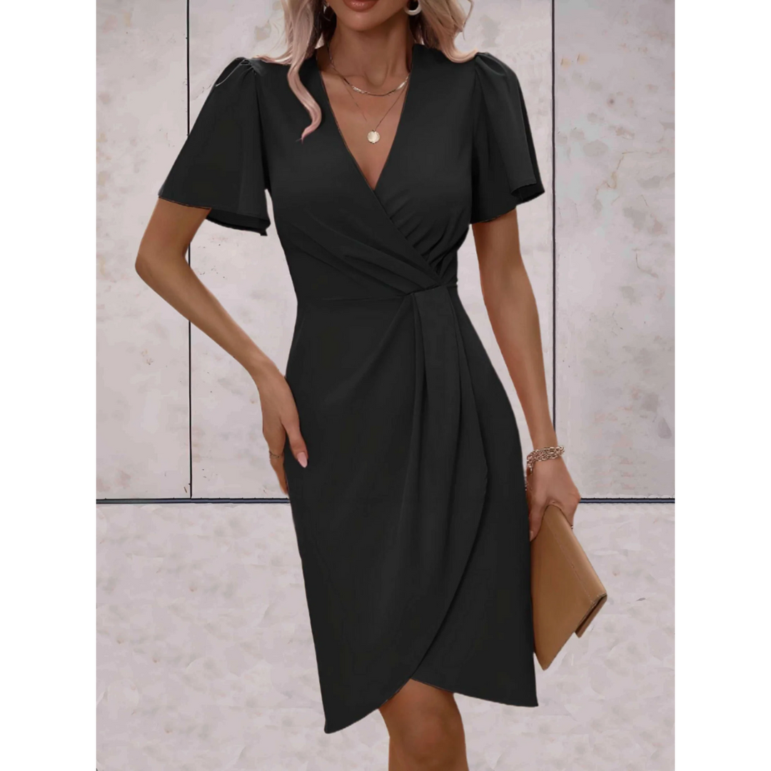 Thalora | Élégante Robe Midi Enveloppante