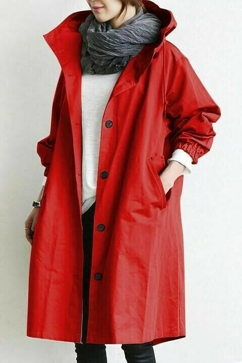 Brisa | Surdimensionné Capuche Coupevent Pluie Veste