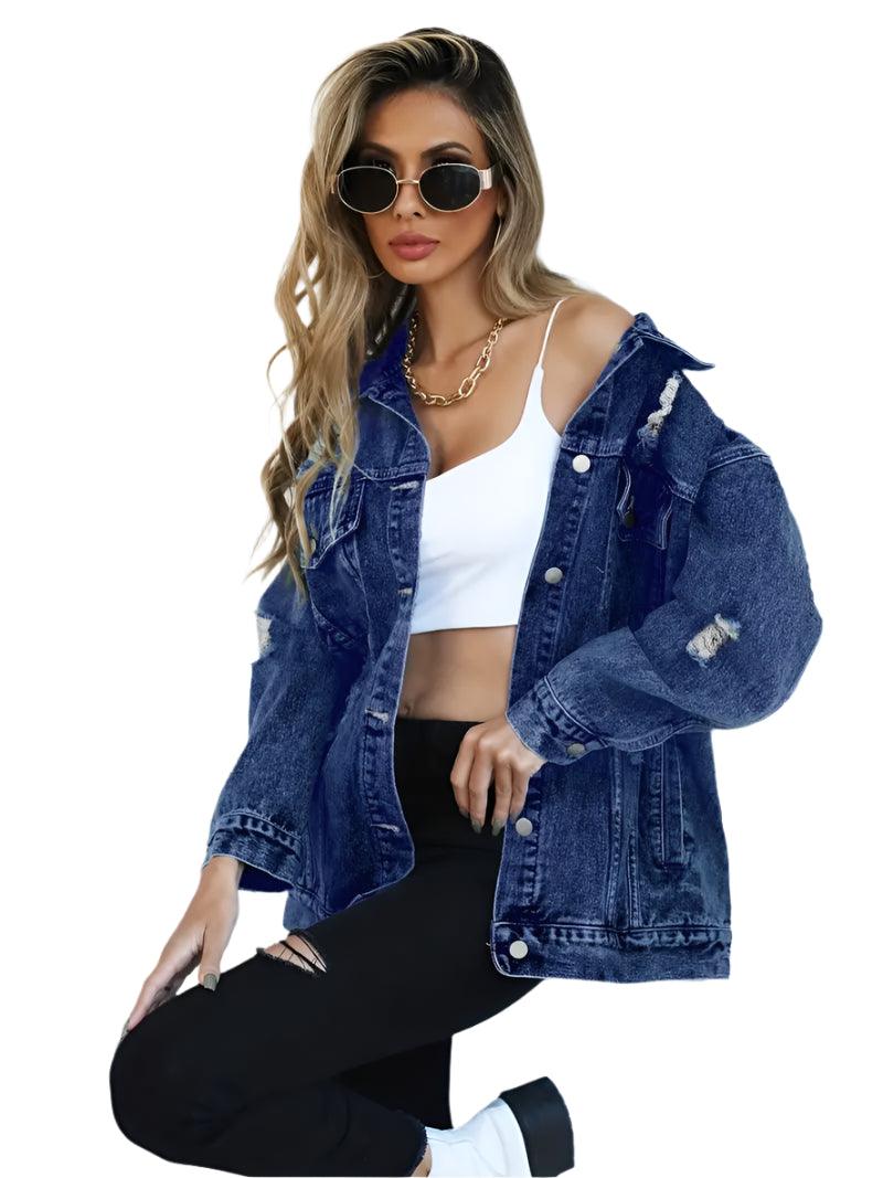 Delphine | Veste en jean Surdimensionné pour Femme