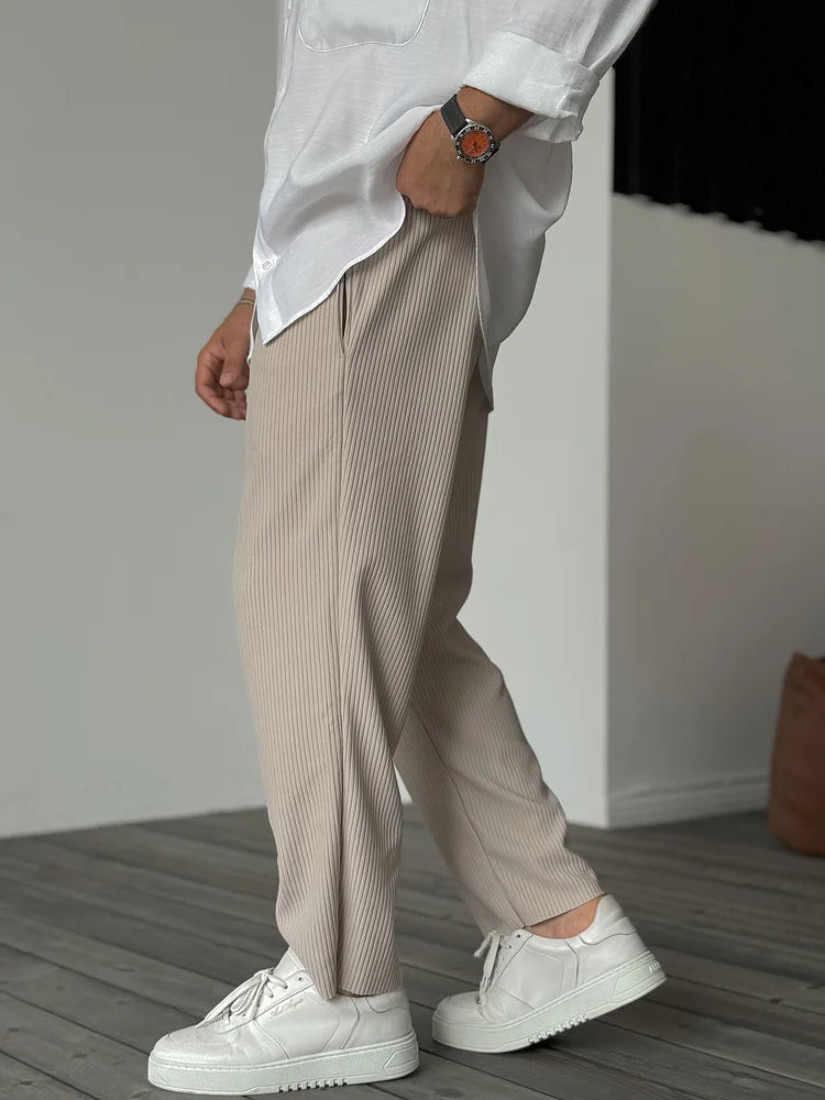 Pasqualino | Hommes Texturé Pantalons