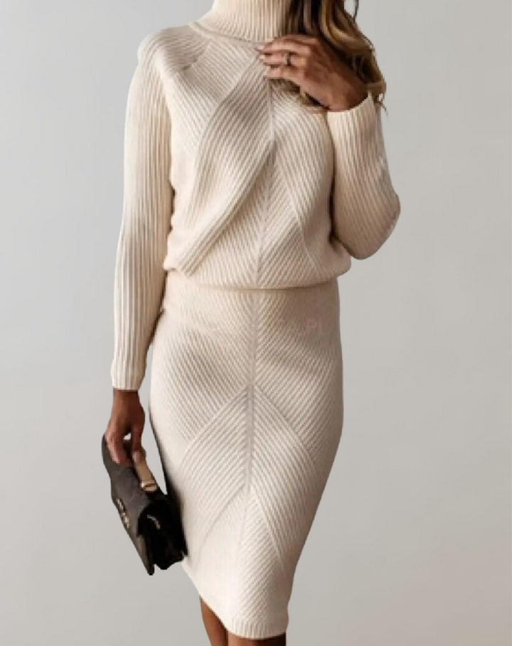 Alzbeta | Pull Femme avec Col Montant et Tricot Doux