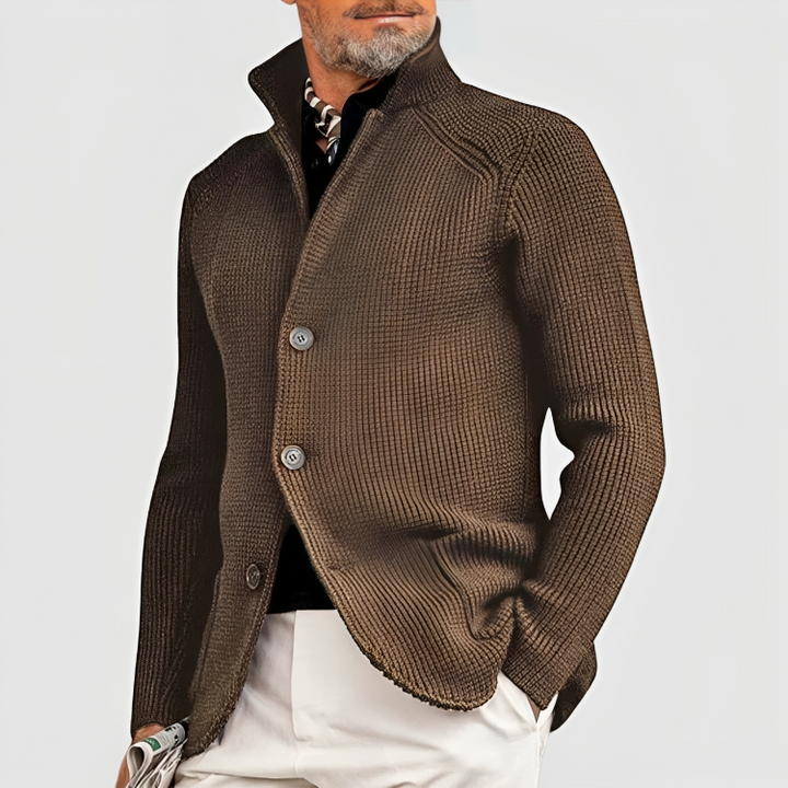 Max | Boutonné Cachemire Manteau Pour Hommes
