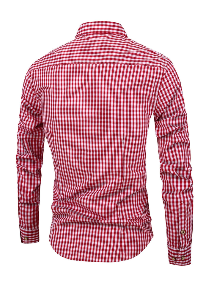 Liam | Hommes Plaid Chemise Avec polyvalence Stylée