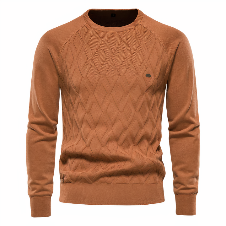 John | Tricoté Pull Avec Motif Diamant pour Hommes
