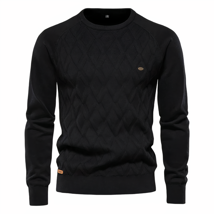 John | Tricoté Pull Avec Motif Diamant pour Hommes