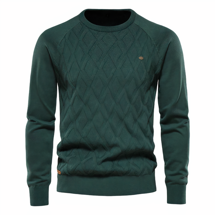 John | Tricoté Pull Avec Motif Diamant pour Hommes