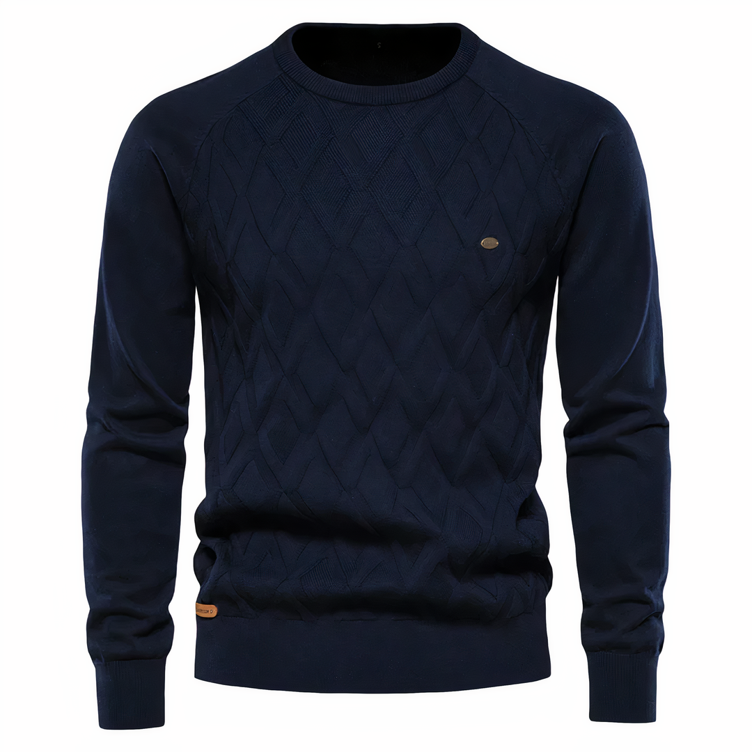 John | Tricoté Pull Avec Motif Diamant pour Hommes