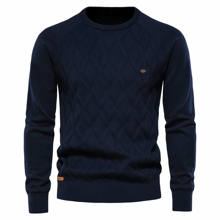 John | Tricoté Pull Avec Motif Diamant pour Hommes