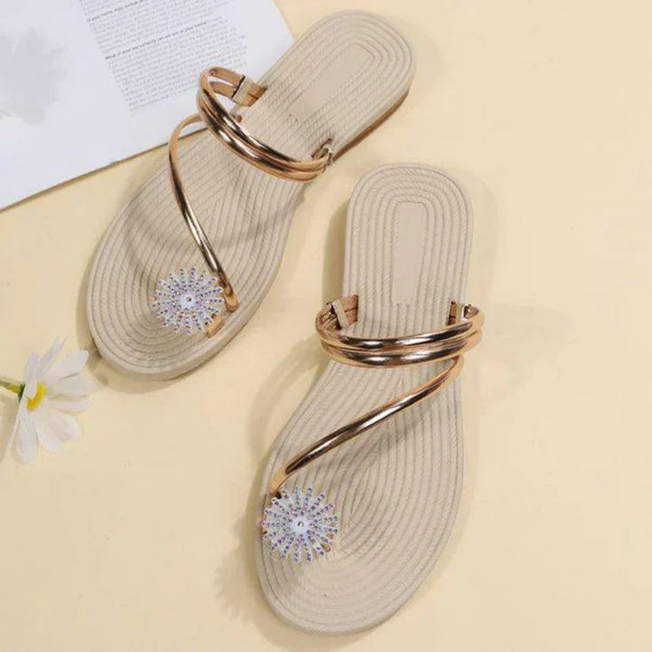 Elaria | Sandales Pour Femmes Avec Motif Flocon De Neige