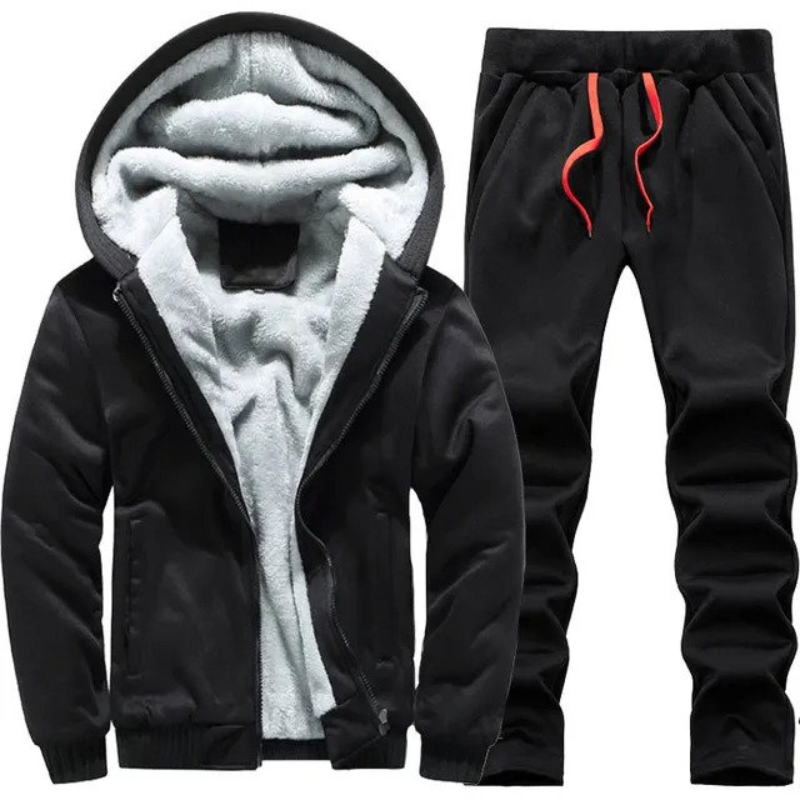 Torsten | Ensemble Sweat à Capuche et Pantalon de Jogging Chauds Doublés de Polaire pour L'entraînement et Les Vêtements Décontractés