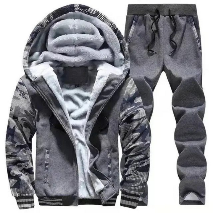 Torsten | Ensemble Sweat à Capuche et Pantalon de Jogging Chauds Doublés de Polaire pour L'entraînement et Les Vêtements Décontractés