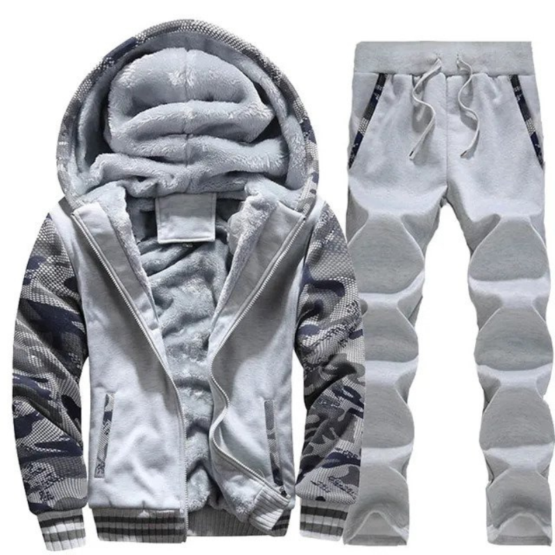 Torsten | Ensemble Sweat à Capuche et Pantalon de Jogging Chauds Doublés de Polaire pour L'entraînement et Les Vêtements Décontractés
