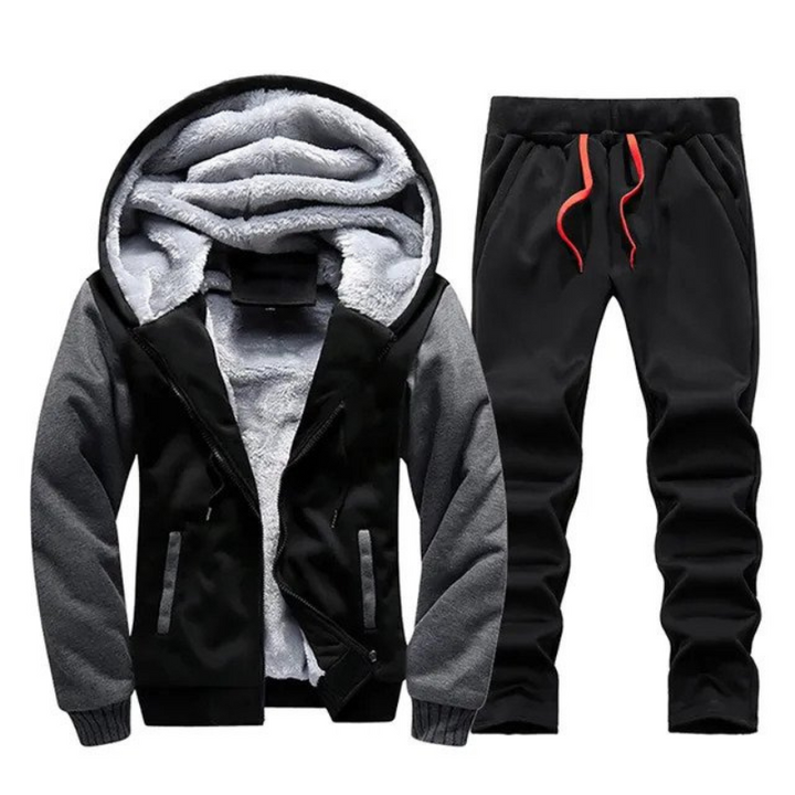 Torsten | Ensemble Sweat à Capuche et Pantalon de Jogging Chauds Doublés de Polaire pour L'entraînement et Les Vêtements Décontractés