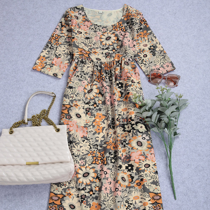 Una | Robe Midi Stylée avec Coupe Ample