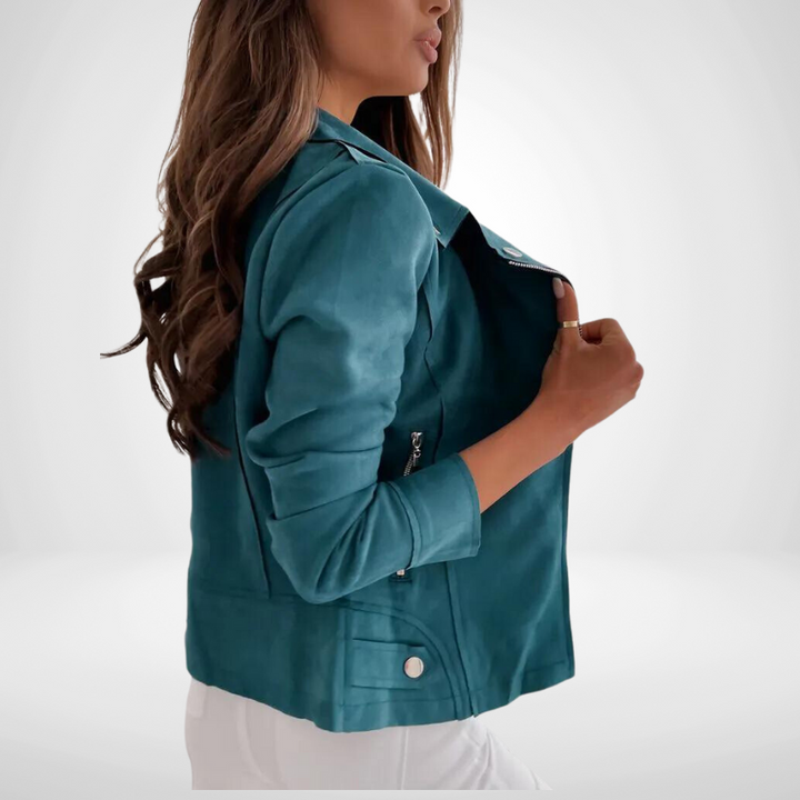 Livia | Veste en Cuir Tendance d'automne pour un Style Décontracté et Chic