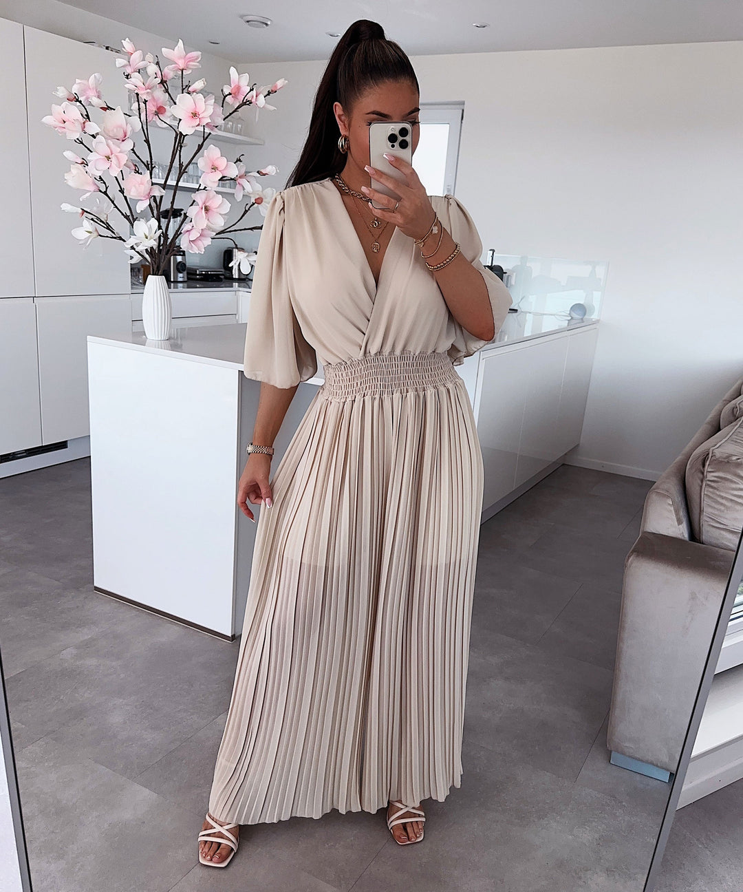 Stariel | Tenue Une Pièce Élégante Pour Femmes en Beige