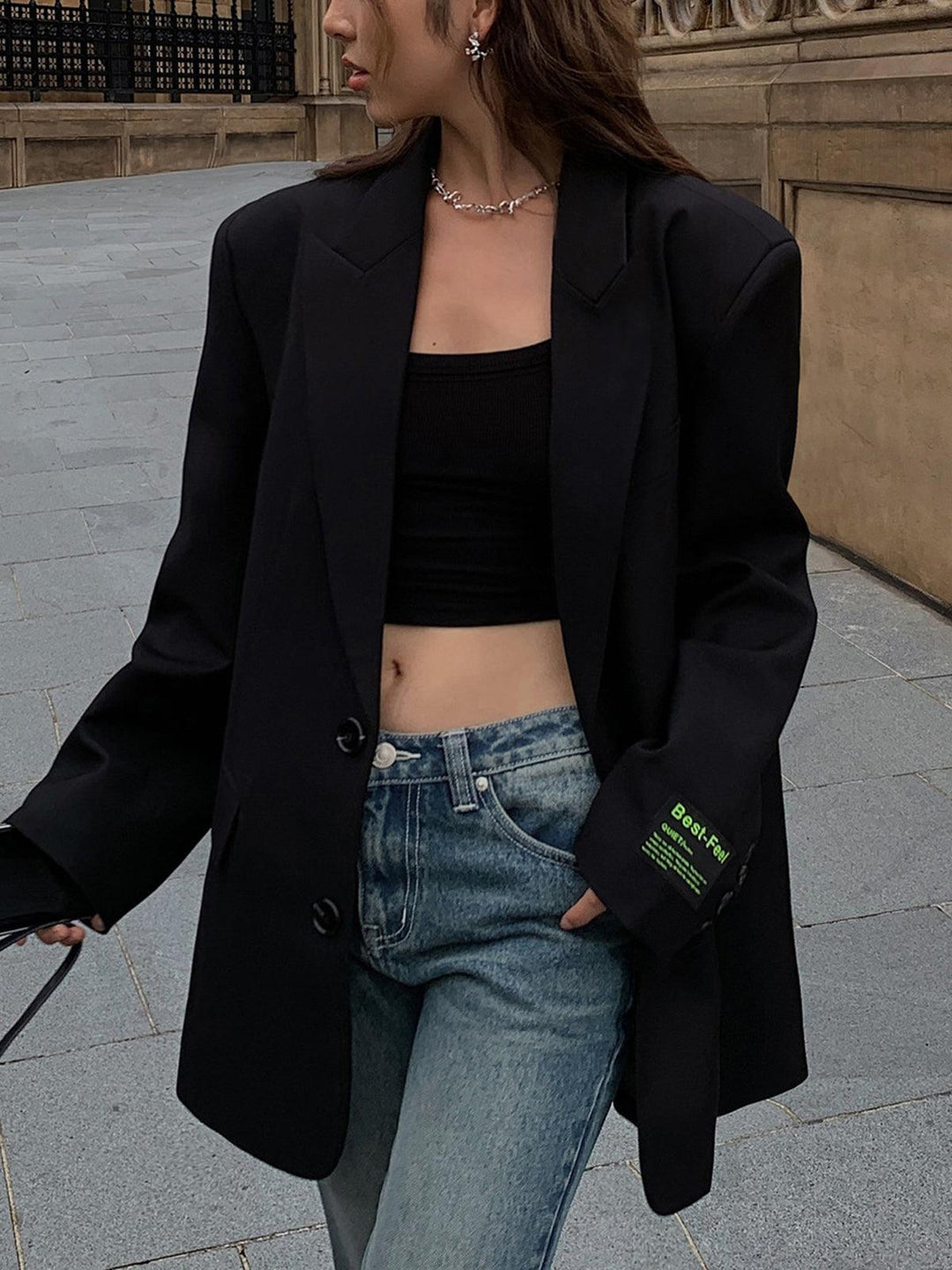Nerina | Blazer Classique Surdimensionné Pour Femmes