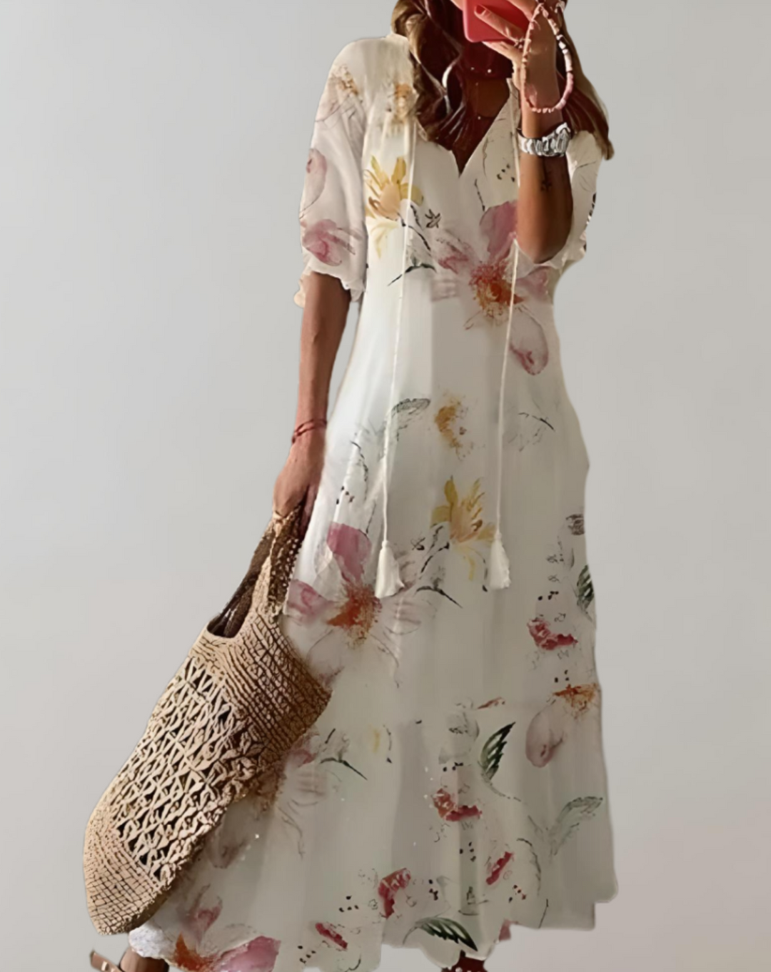 Iolanthe | Longue Floral Imprimé Robe pour Femme