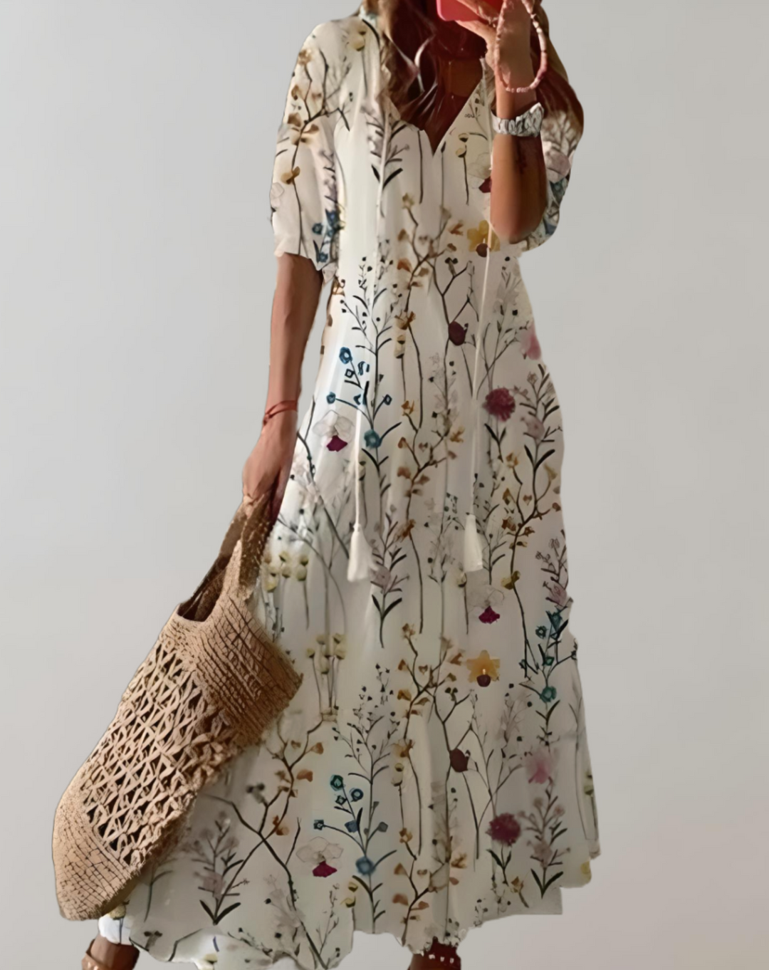 Iolanthe | Longue Floral Imprimé Robe pour Femme