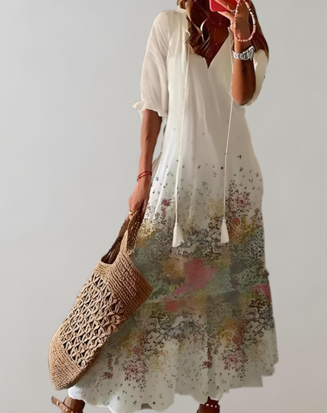Iolanthe | Longue Floral Imprimé Robe pour Femme