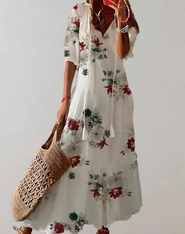 Iolanthe | Longue Floral Imprimé Robe pour Femme