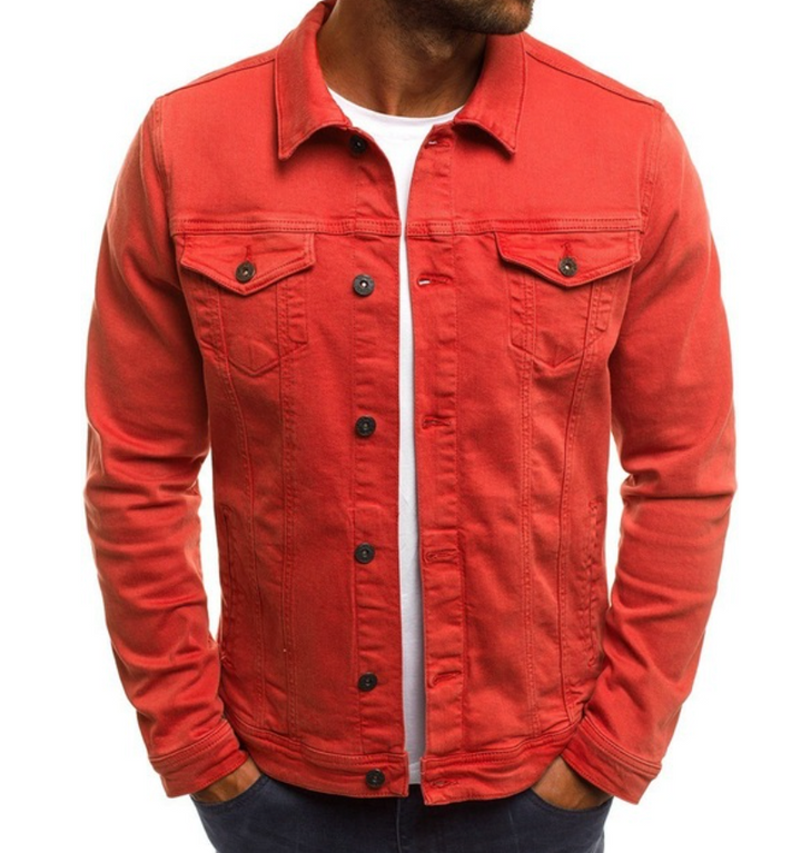 Zephyr | Veste en Jean Boutonnée Décontractée pour Hommes
