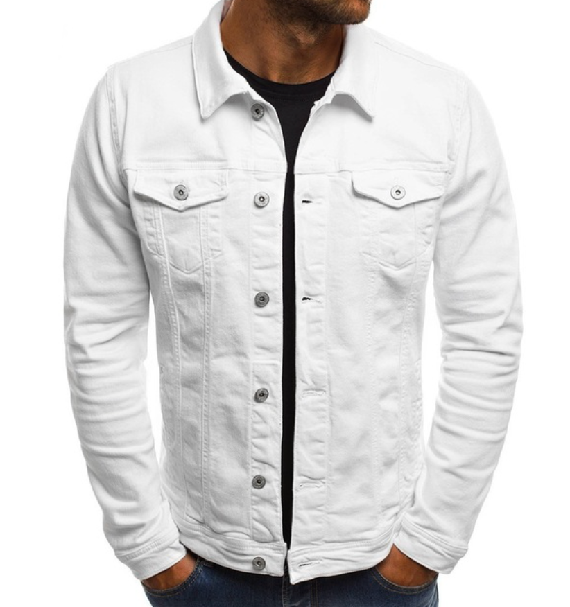 Zephyr | Veste en Jean Boutonnée Décontractée pour Hommes