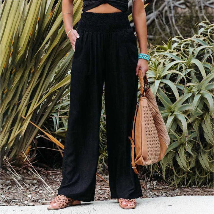 Grazia | Pantalon D'été à Taille Haute et à Jambe Large pour Femmes