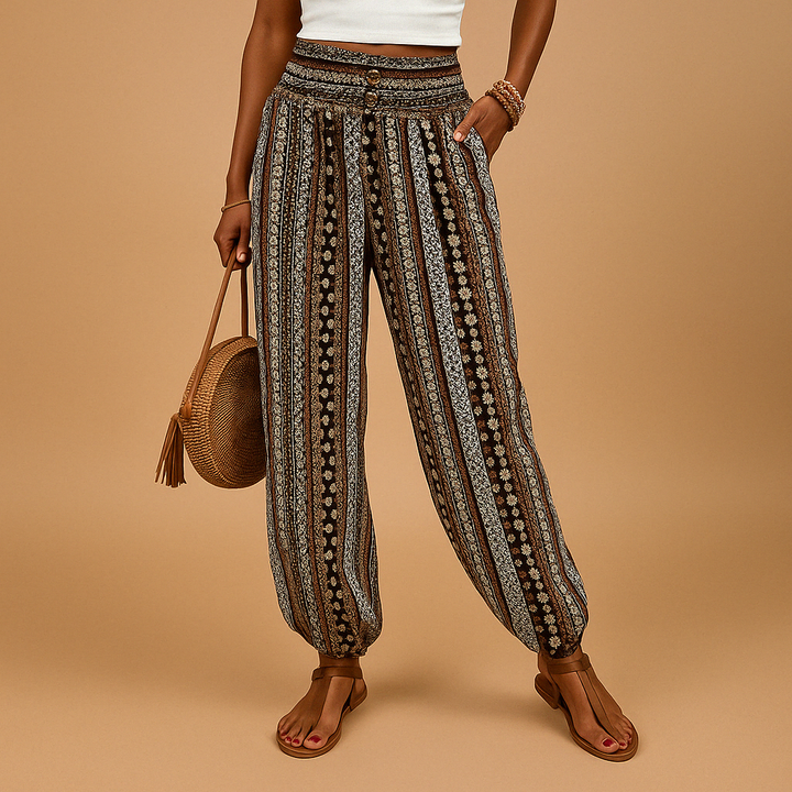 Gemma | Femmes Pantalon Taille Haute élégant - Boho Flair
