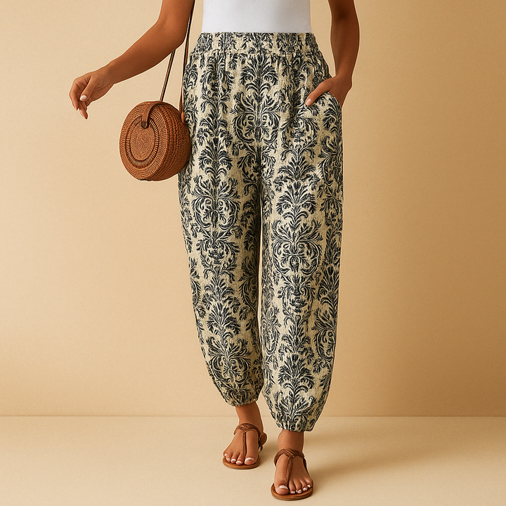 Gemma | Femmes Pantalon Taille Haute élégant - Boho Flair