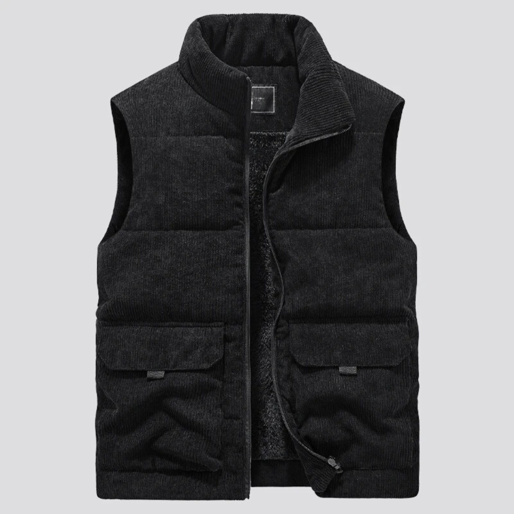 Seamus | Veste Sans Manches Matelassée avec Fermeture à Glissière