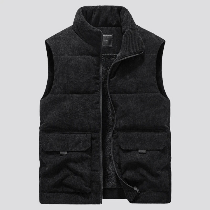 Seamus | Veste Sans Manches Matelassée avec Fermeture à Glissière