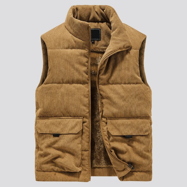 Seamus | Veste Sans Manches Matelassée avec Fermeture à Glissière