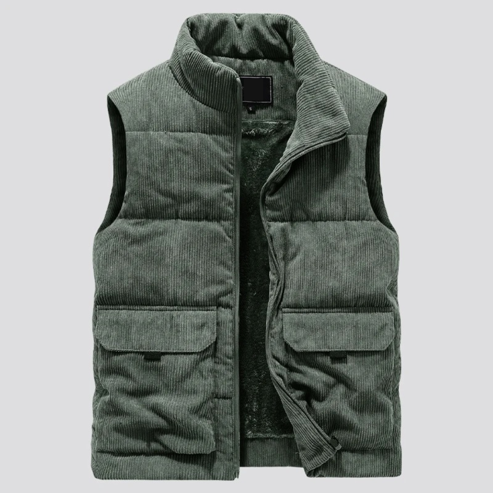 Seamus | Veste Sans Manches Matelassée avec Fermeture à Glissière