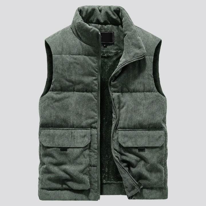 Seamus | Veste Sans Manches Matelassée avec Fermeture à Glissière