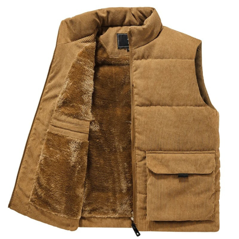 Seamus | Veste Sans Manches Matelassée avec Fermeture à Glissière
